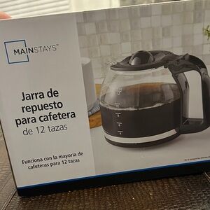 Mainstays 12-Cup Coffee Carafe with Black Handle